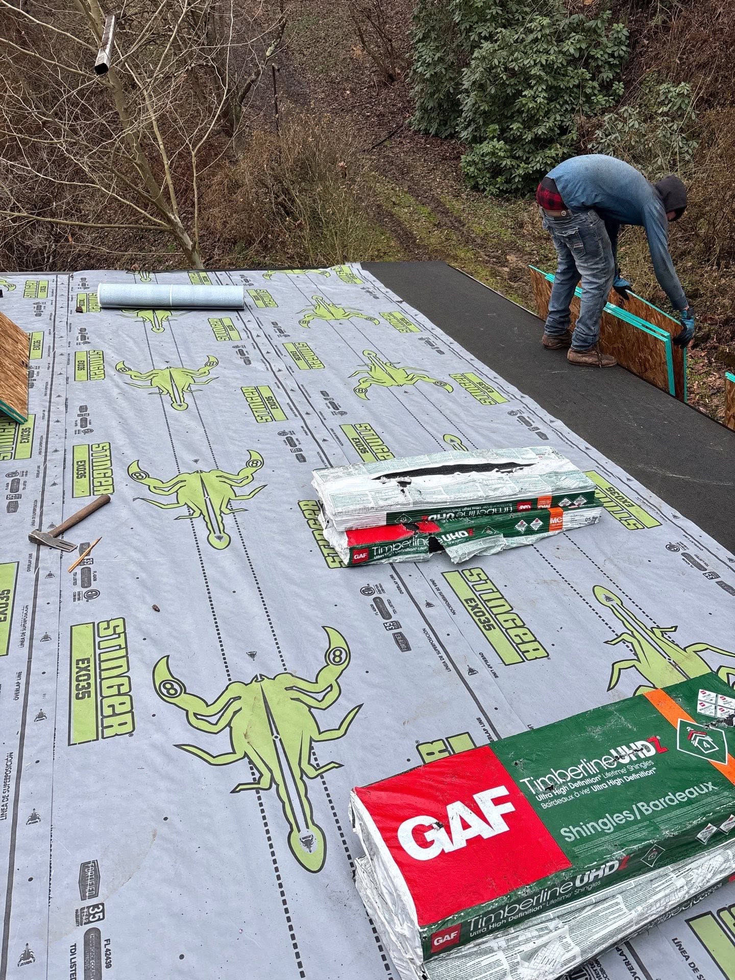 Decking and underlayment — Shield Pro Roofing project in central Ohio