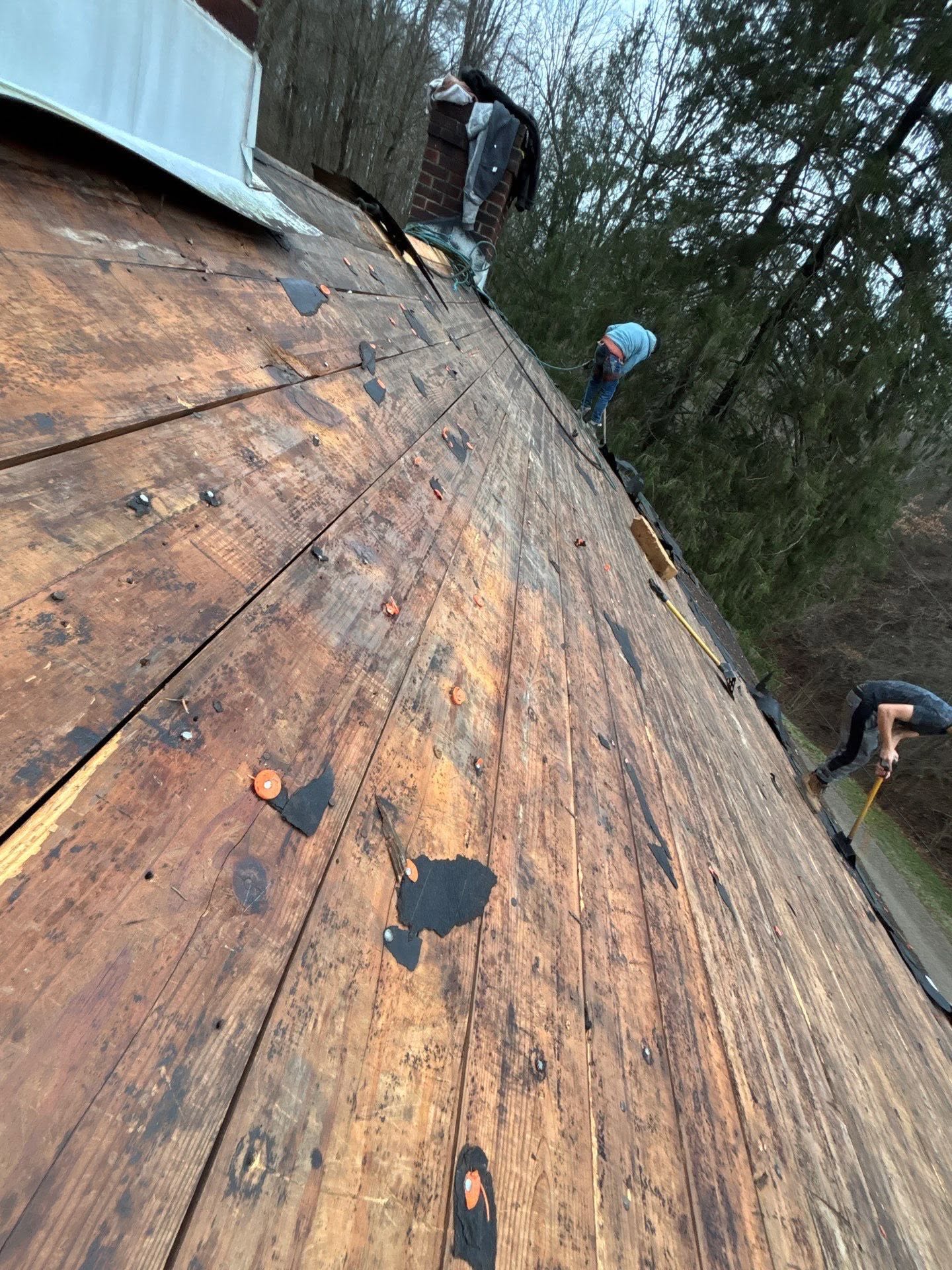 Tear-off and inspection — Shield Pro Roofing project in central Ohio