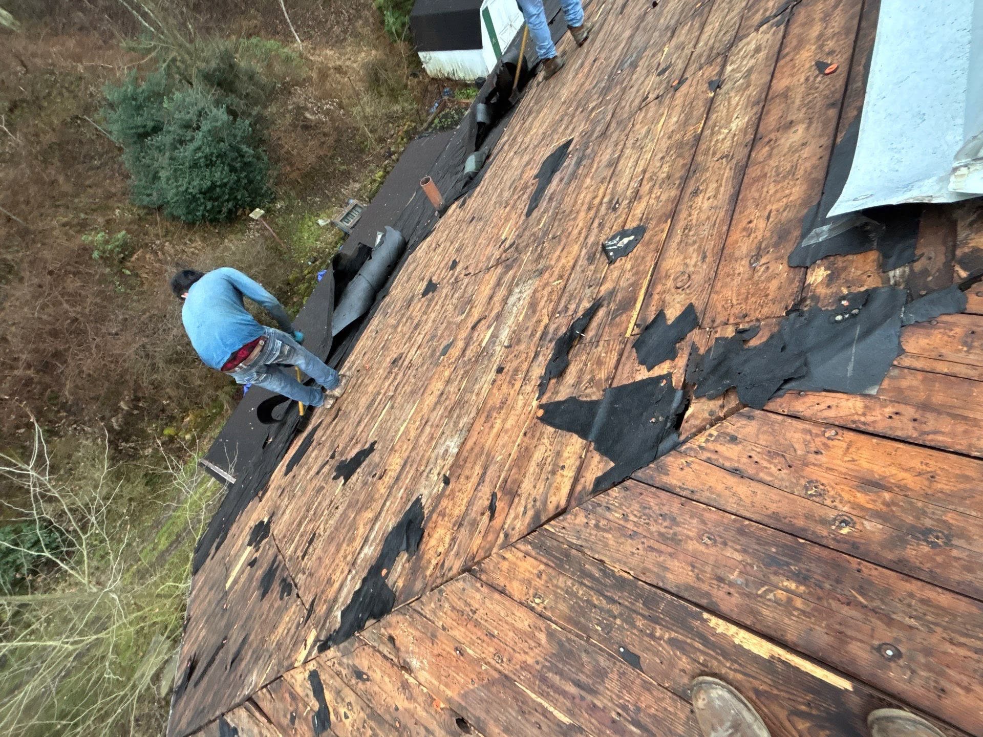 Tear-off and inspection — Shield Pro Roofing project in central Ohio
