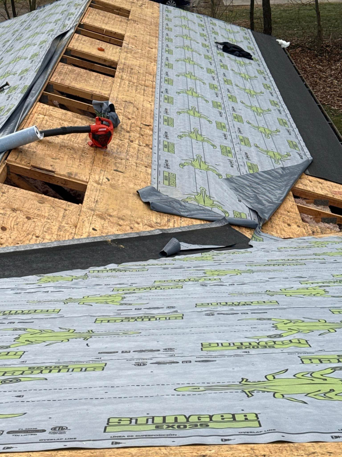 Decking and underlayment — Shield Pro Roofing project in central Ohio