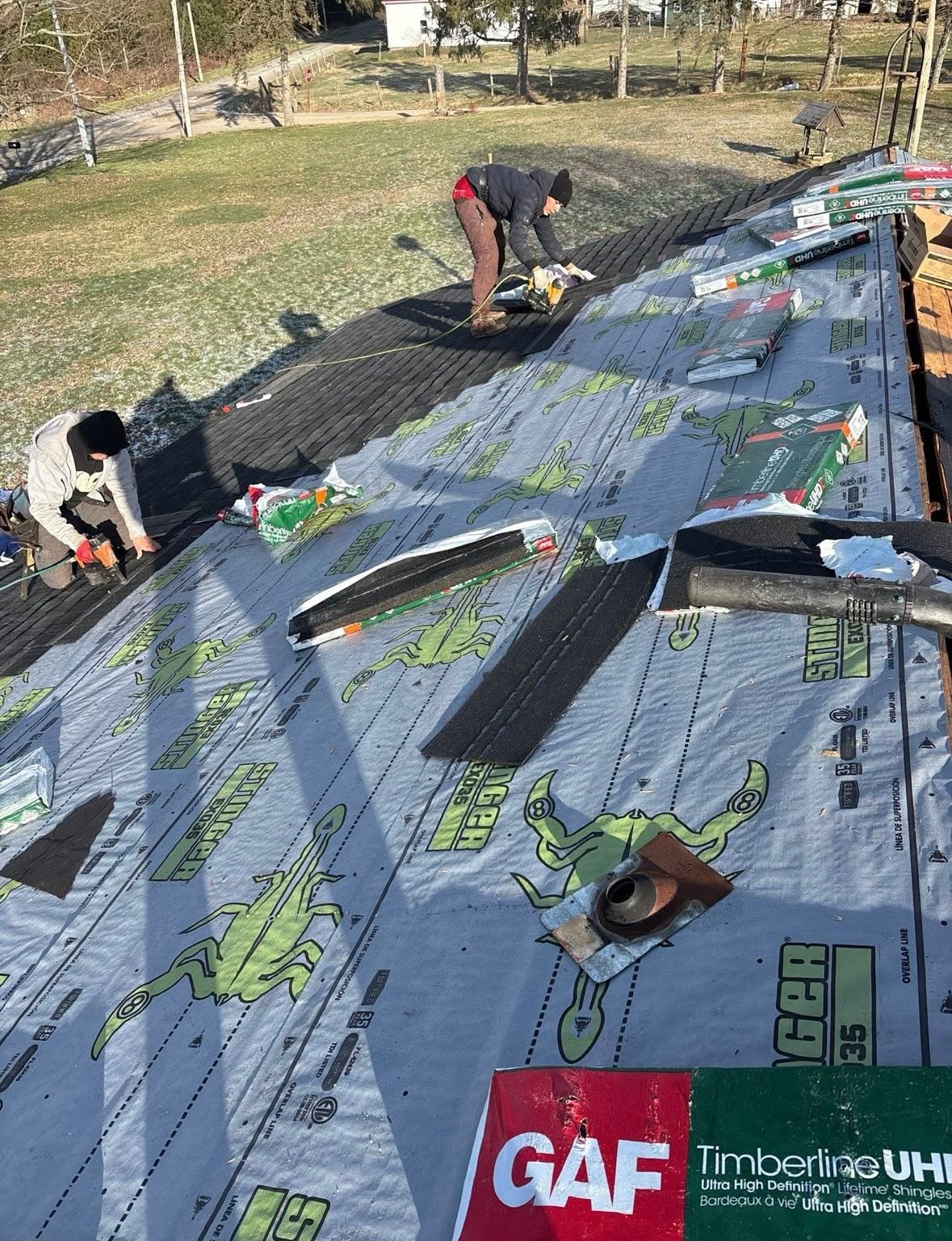 Decking and underlayment — Shield Pro Roofing project in central Ohio