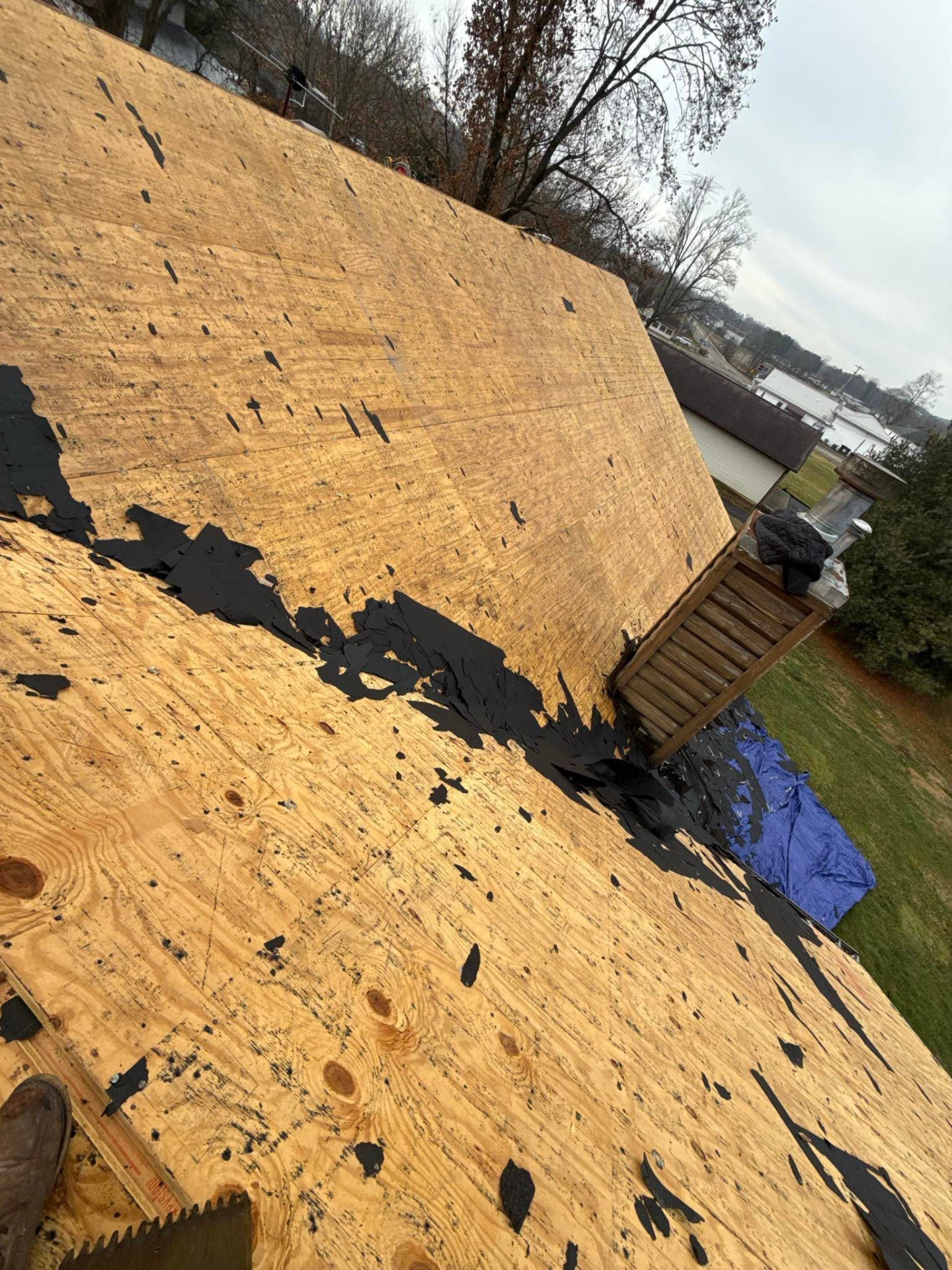 Decking and underlayment — Shield Pro Roofing project in central Ohio
